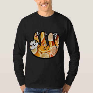 T-shirt Parcelle d'agrumes orange