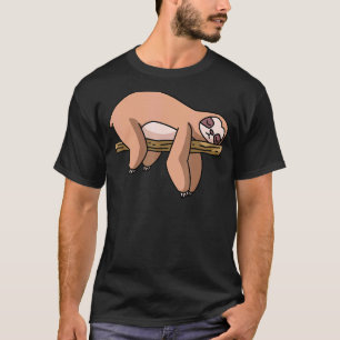T-shirt Parcelle De Dormir Laze Sur Un Refroidissement De