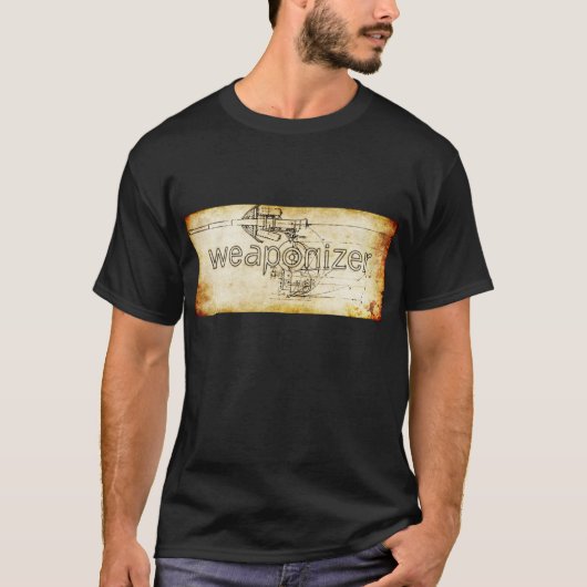 T-shirt Parchemin de Weaponizer Steampunk (Devant)