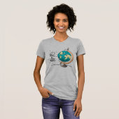T-shirt Parcourons le Monde Graphique d'Aventure Globe (Devant entier)