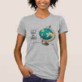 T-shirt Parcourons le Monde Graphique d'Aventure Globe (Devant)
