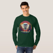 T-shirt Parcours de golf Pixel Art Disk (Devant entier)