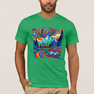 T-shirt Parcours de golf Psychedelic Disk