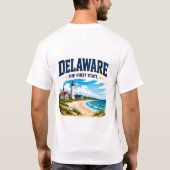 T-shirt Parcours d'évasion côtière du Delaware (Dos)