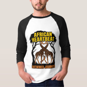 T-shirt Parcours entrelacés du rythme cardiaque africain