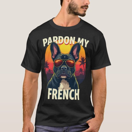T-shirt Pardon de mon français (Devant)