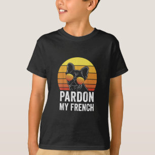 T-shirt Pardon Mon Amoureux des chiens Français Cadeau Fre