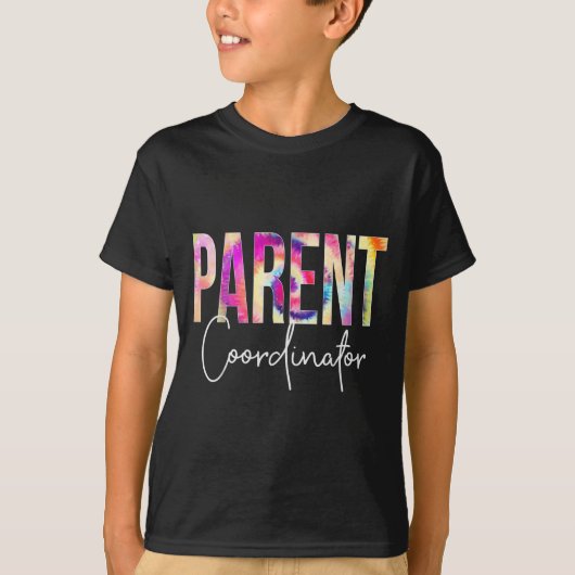 T-shirt Parent Coordinator Tie Dye Back To School Apprecia (Devant)
