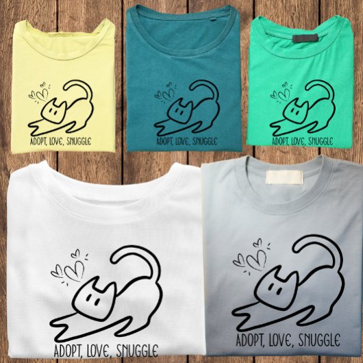 T-shirt Parent de chat minimaliste