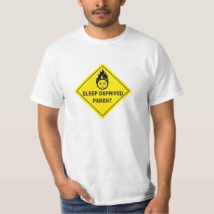 T-shirt Parent déshérité par sommeil - chemise blanche de