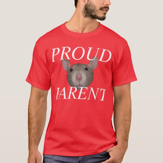 T-shirt parent fier de rat (Devant)