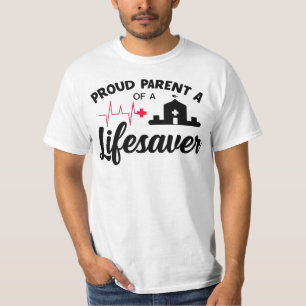 T-shirt Parent fier d'un sauveteur de vie