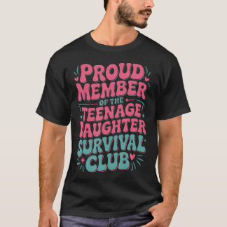 T-shirt Parent Membre Parentant De La Fille nage