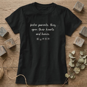 T-shirt Parents d'accueil : Appréciation des cœurs et des
