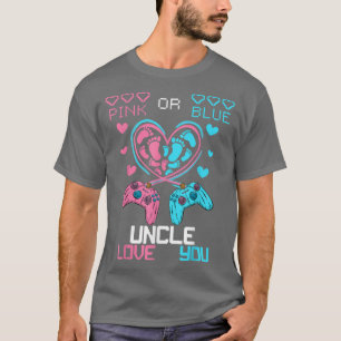 T-shirt Parents Rose Ou Bleu Oncle Vous Aimez Bébé Genre R