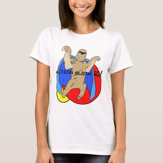 T-shirt Paresse d'action colorée (Devant)