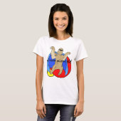 T-shirt Paresse d'action colorée (Devant entier)