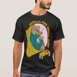 T-shirt paresse de fumée de pipe officielle
