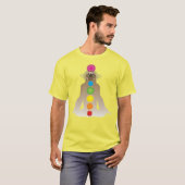 T-shirt Paresse de yoga, colorant de cravate (Devant entier)