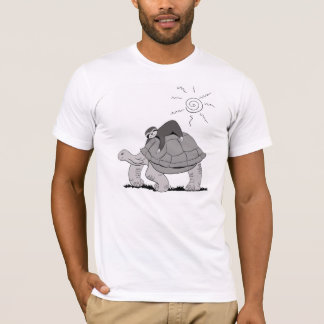 T-shirt Paresse et pièce en t de tortue