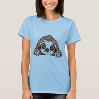 T-shirt Paresseux Adorable Peekaboo