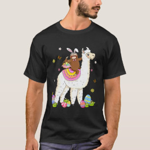T-shirt Paresseux chevauchant une journée de Pâques de lam