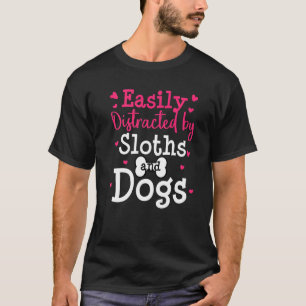 T-shirt Paresseux Chien Pug Dachshund Propriétaire Maman A