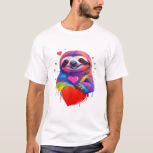 T-Shirt Paresseux Coloré - Anima Coeur de Paresseu