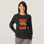 T-shirt Paresseux de Noël Attend (Devant entier)