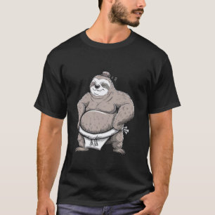 T-shirt Paresseux de sumo drôle arts martiaux drôle pour