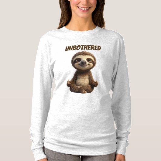 T-shirt Paresseux Décontracté Chill (Devant)