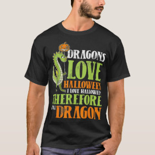 T-shirt Paresseux Déguisement Halloween Im A Dragon Drôle 