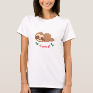 T-shirt Paresseux d'être Citation drôle personnalisée Mi