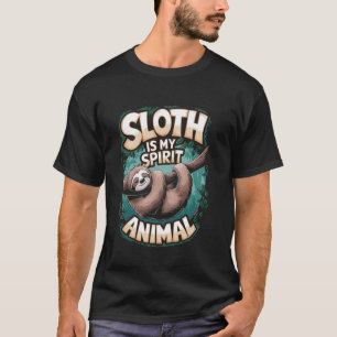 T-shirt Paresseux Drôle Drôle Mon Animal Spirituel Créatio