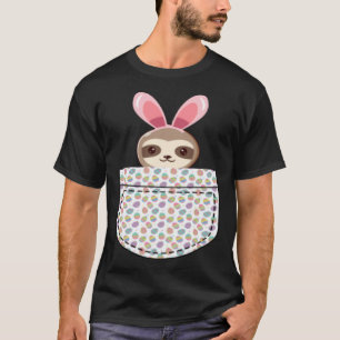 T-shirt Paresseux Drôle Pocket Egg Jour de Pâques Garçons