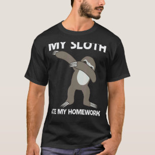 T-shirt Paresseux Drôle Pour Enfants Garçons Animaux de la