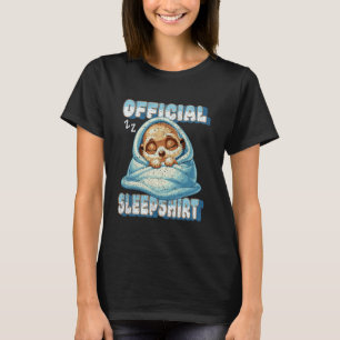 T-shirt Paresseux Endormi Officiel en Chemise de Nuit avec