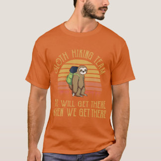 T-shirt Paresseux Hikingeam Nous Allons Rassembler Camping
