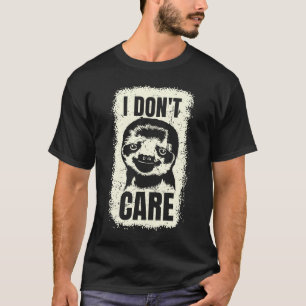 T-shirt Paresseux Je M'en Fiche