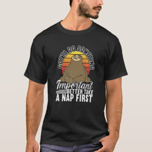 T-shirt Paresseux Jours Paresseux Dormant Colègue de Trava