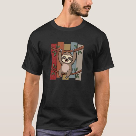 T-shirt Paresseux Mignon (Devant)