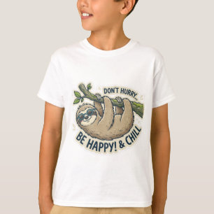 T-shirt Paresseux Mignon "Ne vous Pressez Pas, Soyez Heure
