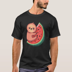 T-shirt Paresseux Mignon Pastèque Été