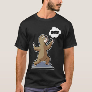 T-shirt Paresseux Paresseux Poses de yoga Sports Gymnastiq