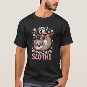 T-Shirt Paresseux pour Filles
