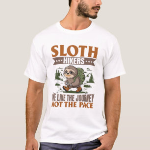 T-shirt Paresseux Randonnée Montagnes Paresseux Randonneur