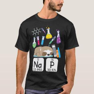 T-shirt Paresseux sommeillent Tableau périodique drôle de