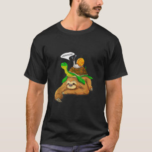T-shirt Paresseux Tortue Escargot Drôle Humour Mignon Amou