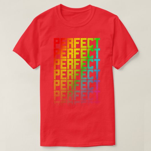 T-shirt Parfait LGBTQ Rainbow Gay pride Texte Fade Graphiq (Design devant)