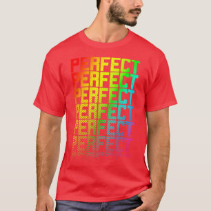 T-shirt Parfait LGBTQ Rainbow Gay pride Texte Fade Graphiq